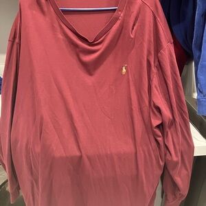 Ralph Lauren Red Long Sleeve Shirt